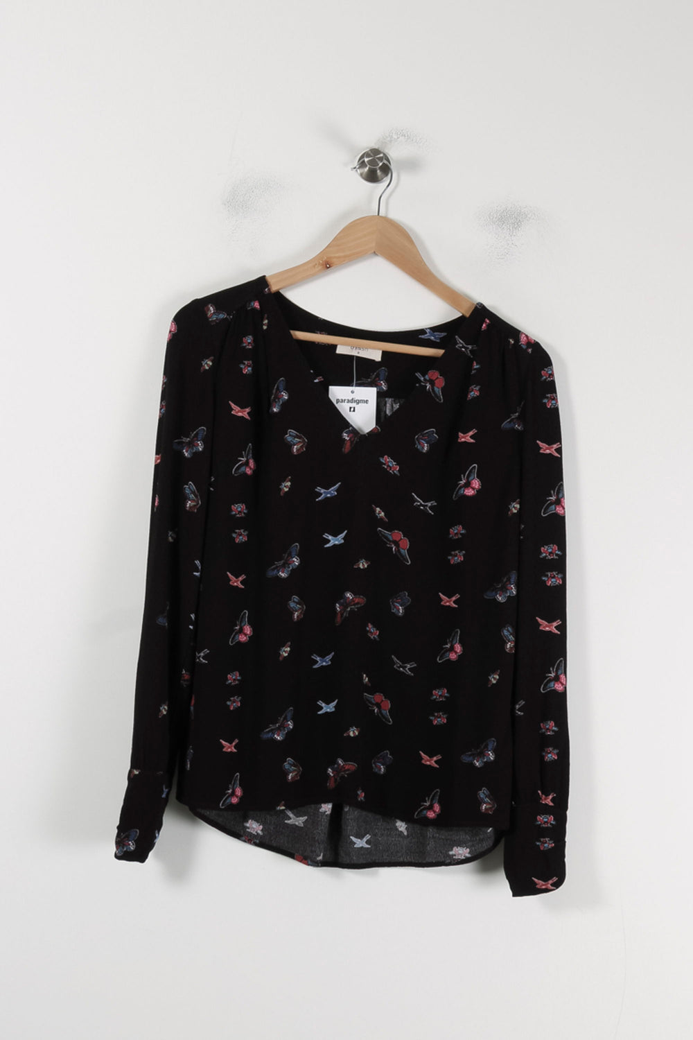 Blouse Noire - Taille XS/34 de la marque ba&sh | PARAD88093 - Vendu par Paradigme - Image 2