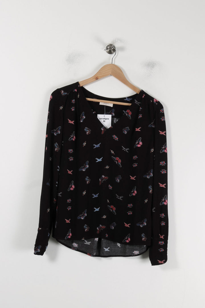 Blouse Noire - Taille XS/34 de la marque ba&sh | PARAD88093 - Vendu par Paradigme - Image 2