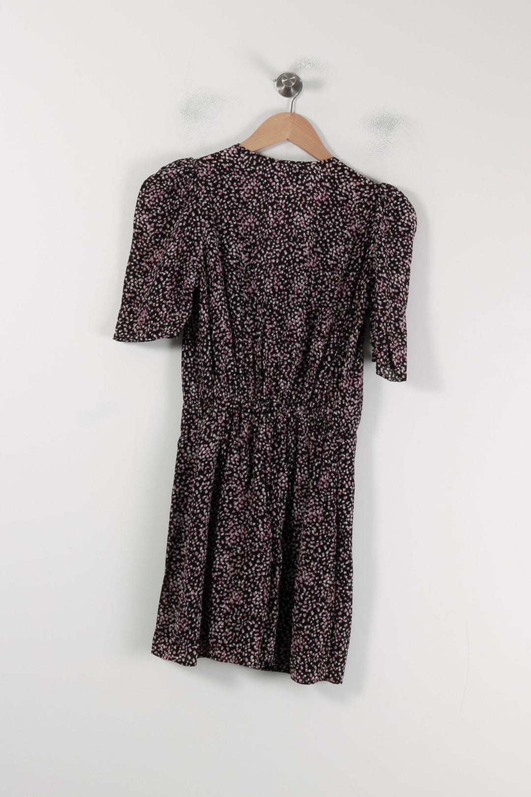 Robe Portefeuille Noire et Rose - Taille S/36 de la marque The Kooples | PARAD88094 - Vendu par Paradigme - Image 4