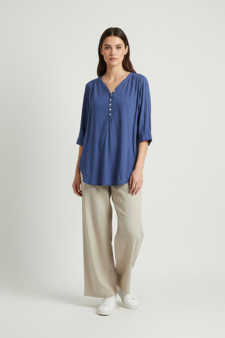 Blouse Bleue - Taille S/36 de la marque Galeries Lafayette | PARAD88095 - Vendu par Paradigme - Image 1