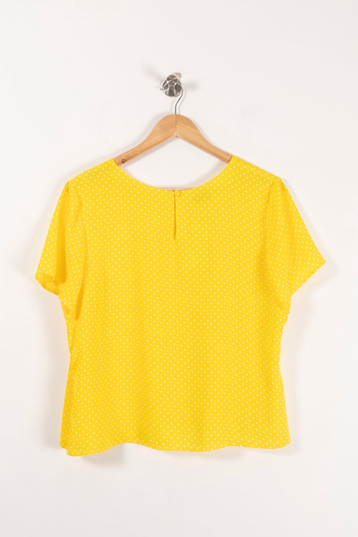 Blouse Jaune à Pois Blancs - Taille XXL/44 de la marque Weill | PARAD88099 - Vendu par Paradigme - Image 4