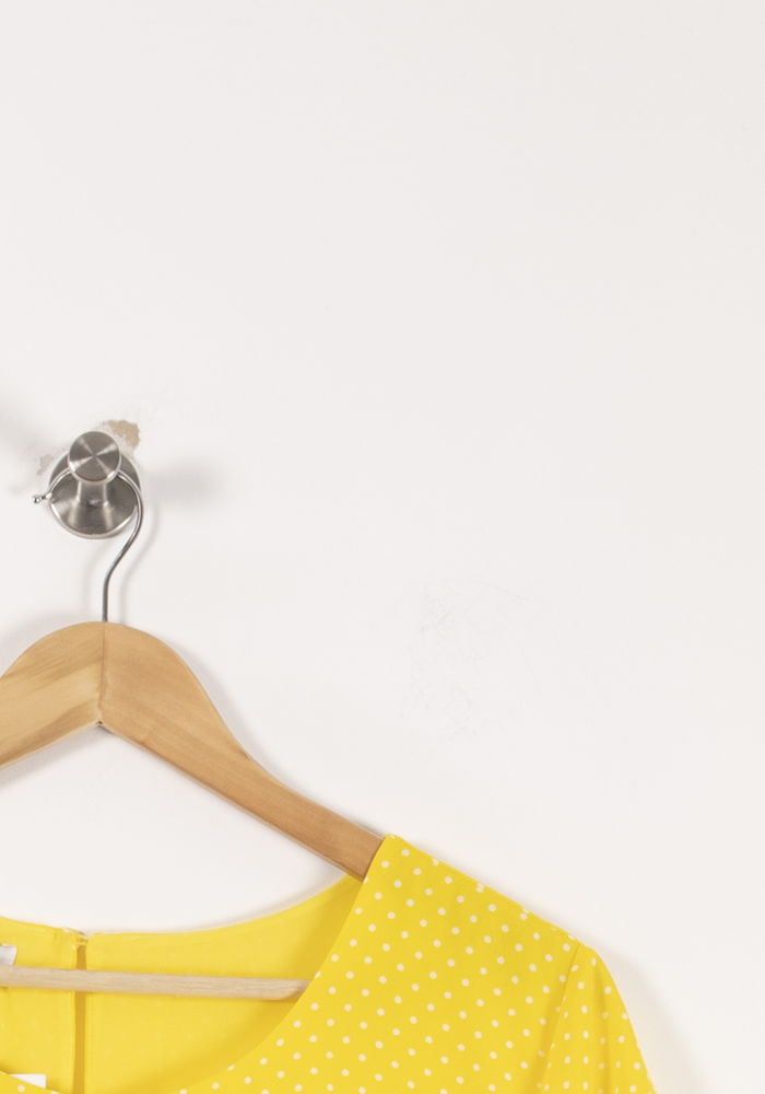 Blouse Jaune à Pois Blancs - Taille XXL/44 de la marque Weill | PARAD88099 - Vendu par Paradigme - Image 3
