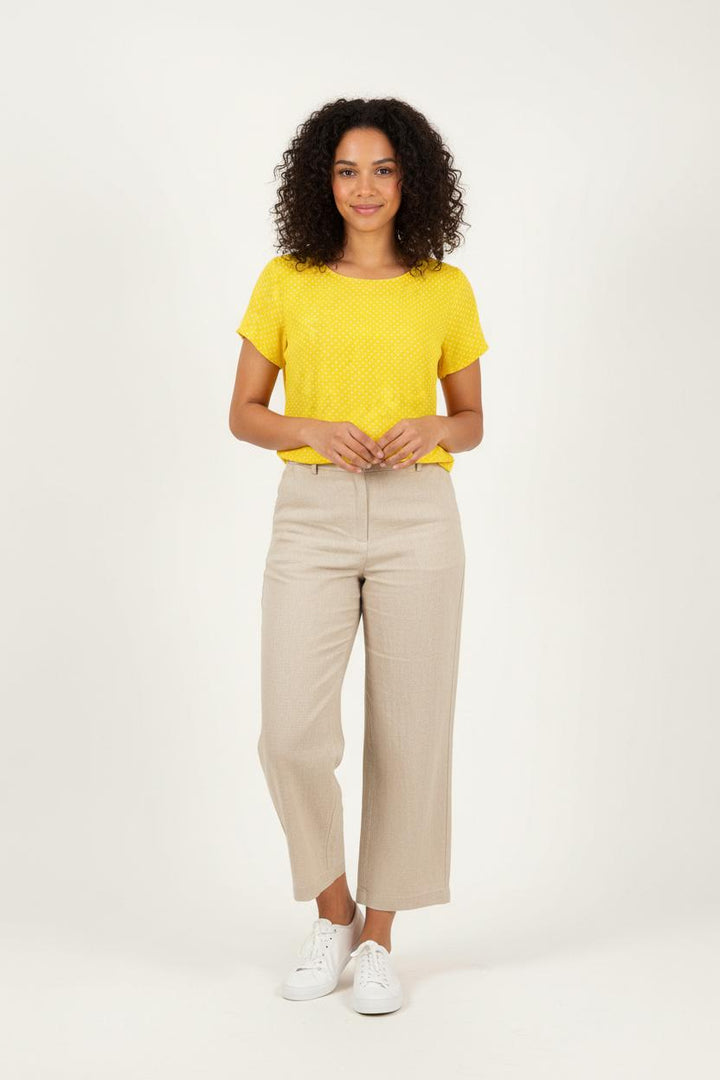 Blouse Jaune à Pois Blancs - Taille XXL/44 de la marque Weill | PARAD88099 - Vendu par Paradigme - Image 1