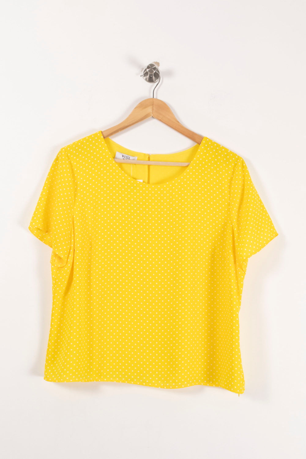 Blouse Jaune à Pois Blancs - Taille XXL/44 de la marque Weill | PARAD88099 - Vendu par Paradigme - Image 2