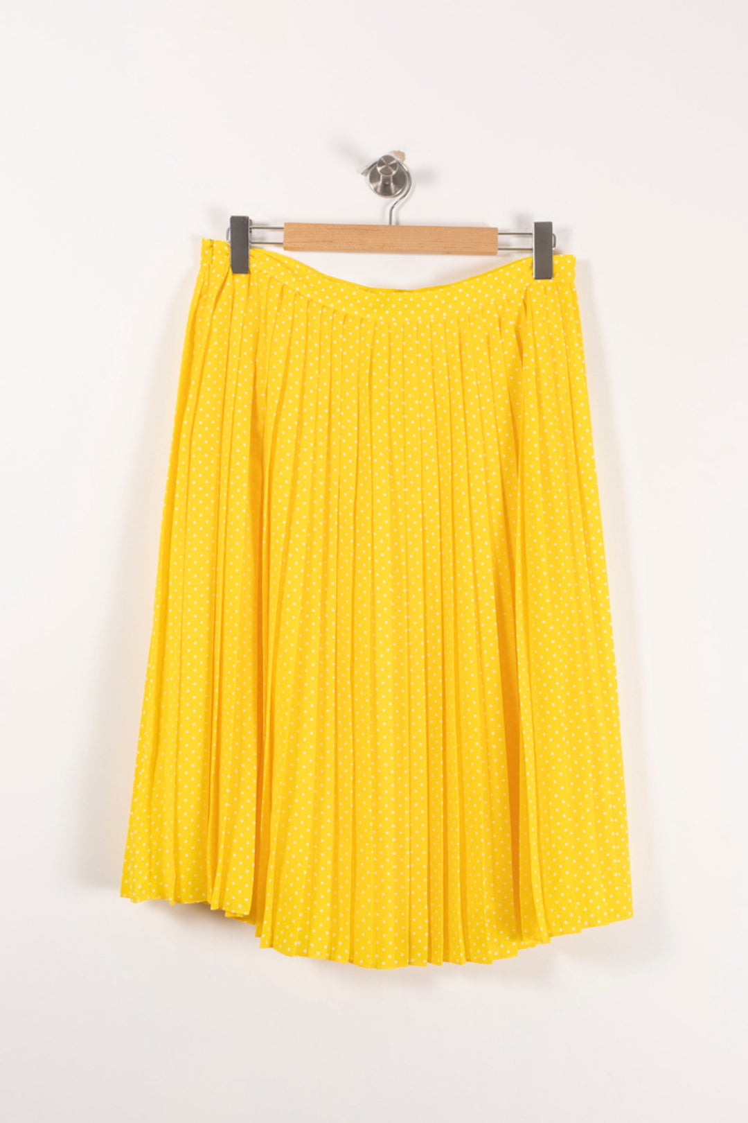 Jupe Plissée Jaune à Pois Blancs - Taille XXL/44 de la marque Weill | PARAD88100 - Vendu par Paradigme - Image 4