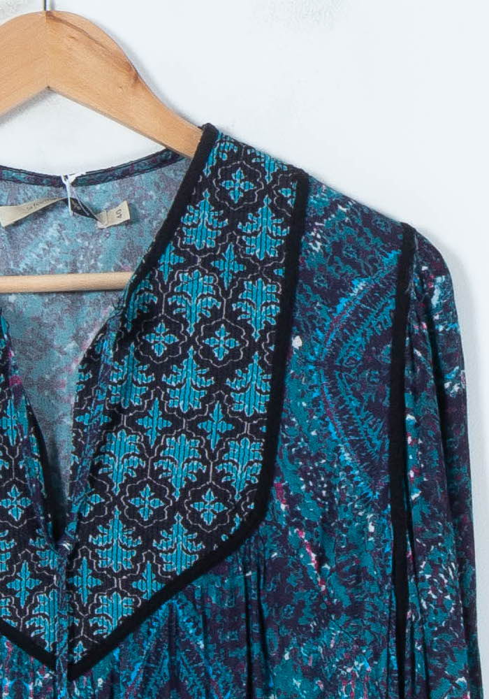 Robe Courte Bleu et Violet - Taille L/40 de la marque La Fée Maraboutée | PARAD88108 - Vendu par Paradigme - Image 3