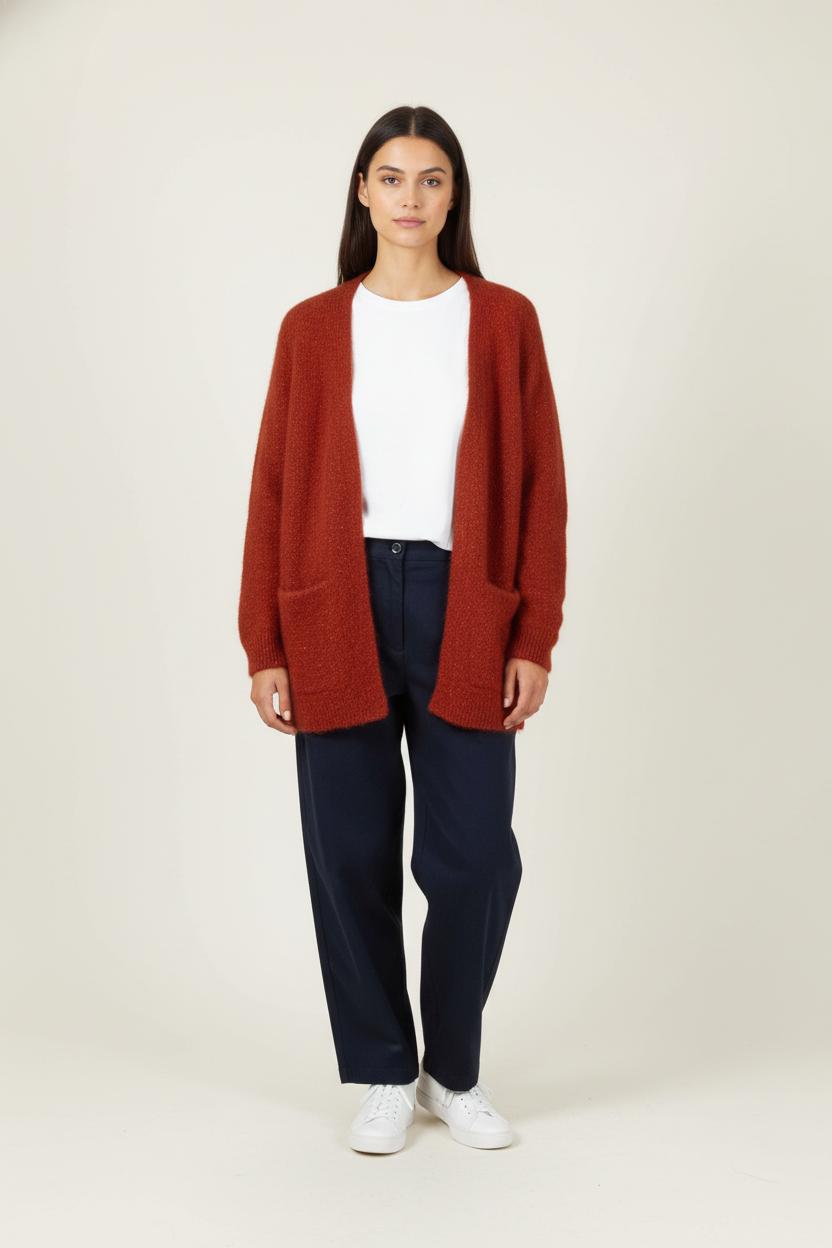 Cardigan Orange - Taille S/36 de la marque Des petits hauts | PARAD88109 - Vendu par Paradigme - Image 1