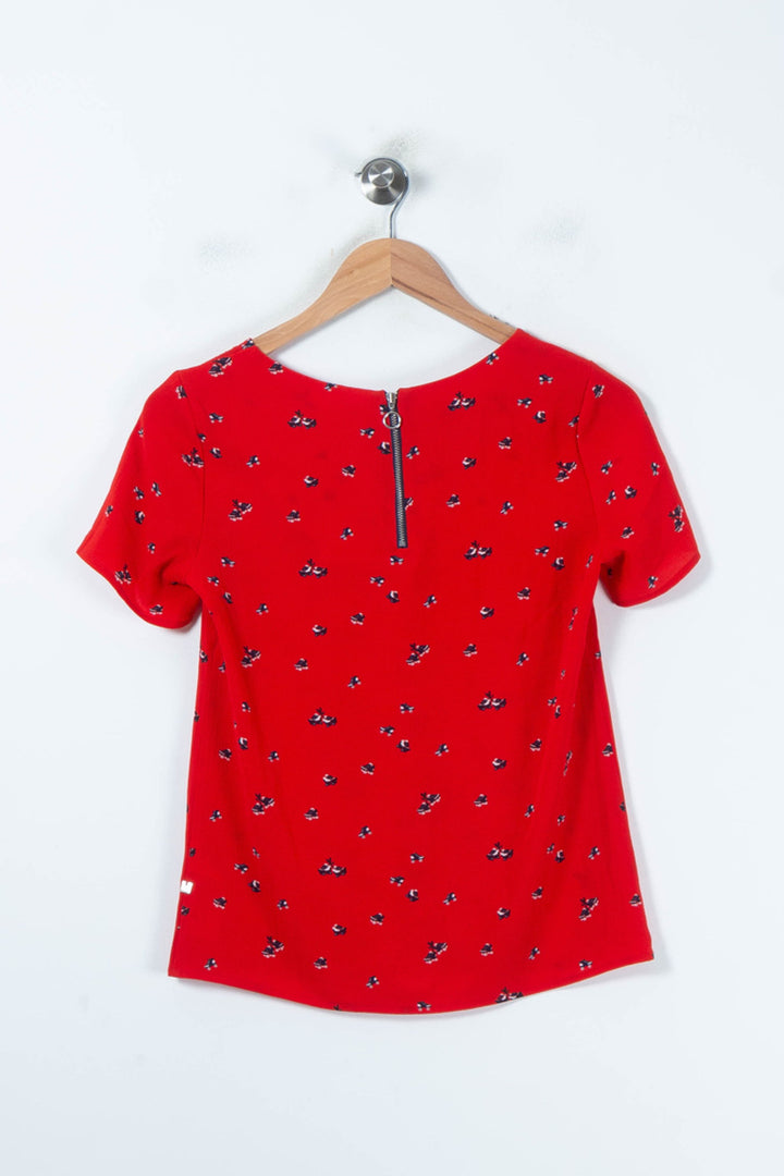 Blouse Rouge - Taille XS/34 de la marque I.Code | PARAD88114 - Vendu par Paradigme - Image 4