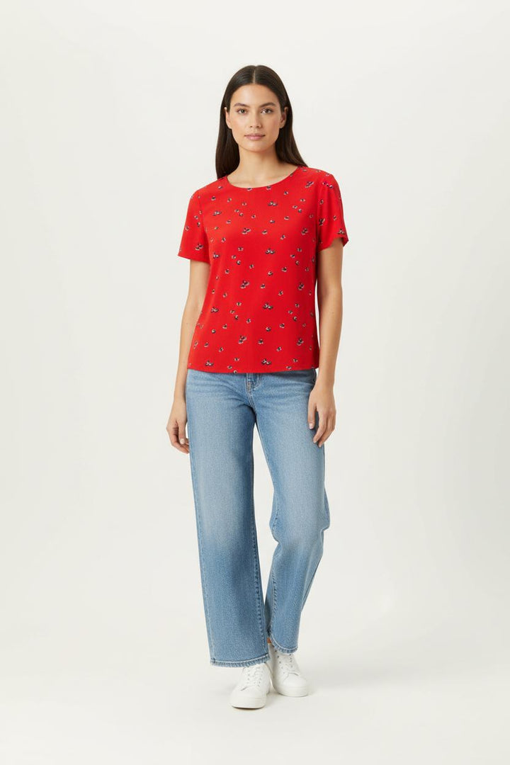 Blouse Rouge - Taille XS/34 de la marque I.Code | PARAD88114 - Vendu par Paradigme - Image 1