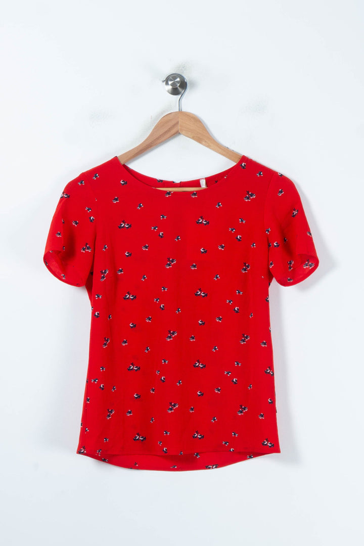 Blouse Rouge - Taille XS/34 de la marque I.Code | PARAD88114 - Vendu par Paradigme - Image 2