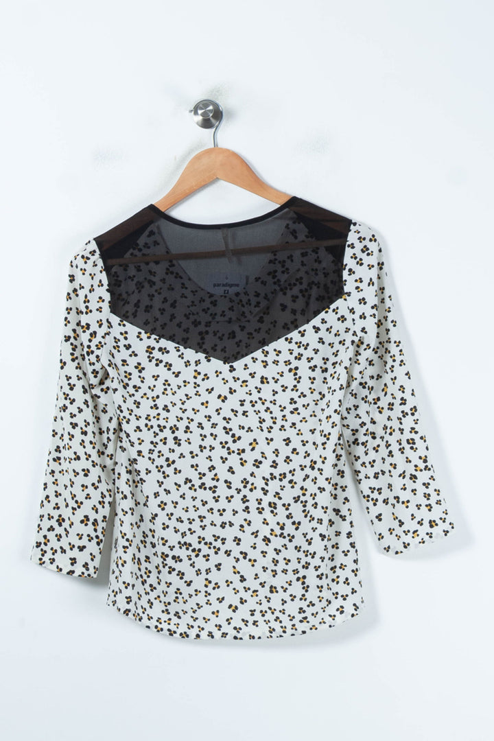 Blouse Blanche et Noire - Taille XS/34 de la marque I.Code | PARAD88115 - Vendu par Paradigme - Image 4