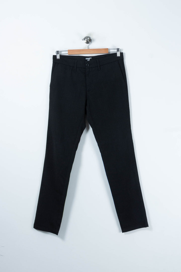 Pantalon Noir - Taille S/36 de la marque Carhartt | PARAD88120 - Vendu par Paradigme - Image 2