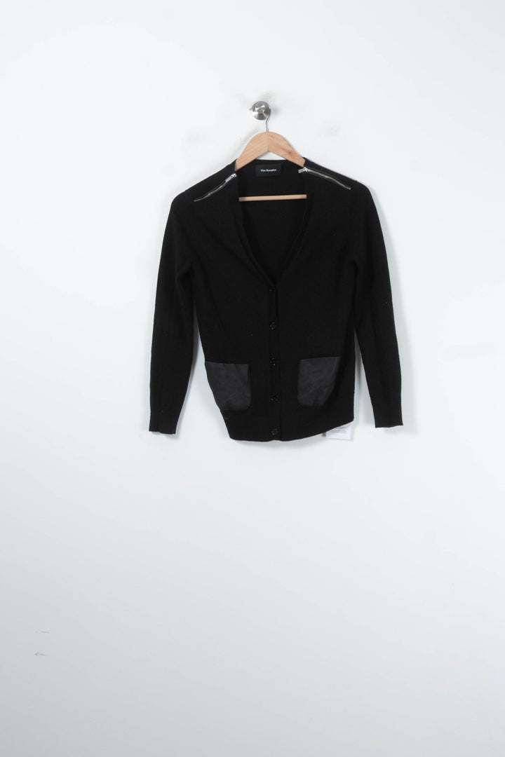 Cardigan Noir - Taille S/36 de la marque The Kooples | PARAD88129 - Vendu par Paradigme - Image 2