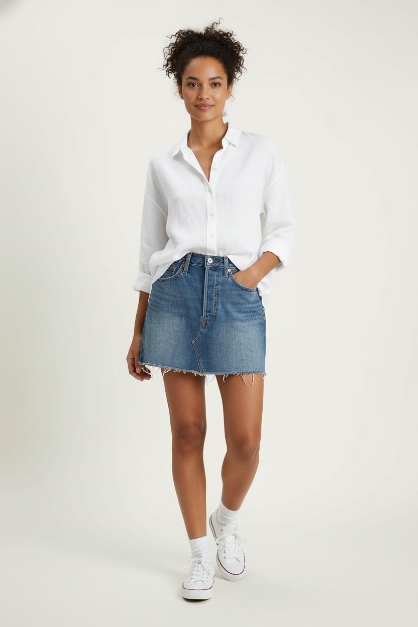 Jupe en Jean Bleue - Taille M/38 de la marque Levi's | PARAD88141 - Vendu par Paradigme - Image 1