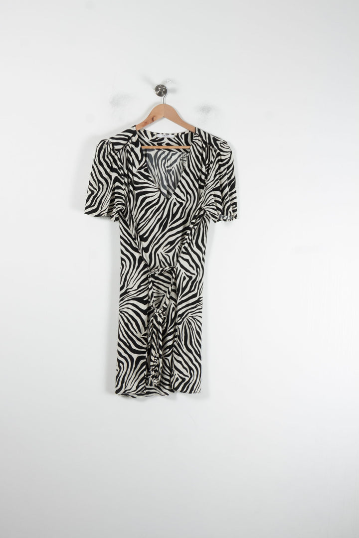 Robe Portefeuille Noire et Blanche - Taille XL/42 de la marque ZAPA | PARAD88142 - Vendu par Paradigme - Image 2