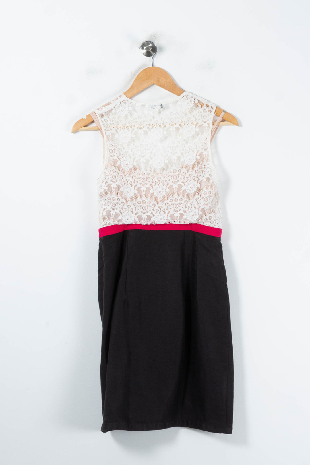 Robe Courte Blanche Noire et Rose - Taille M/38 de la marque Claudie Pierlot | PARAD88151 - Vendu par Paradigme - Image 2