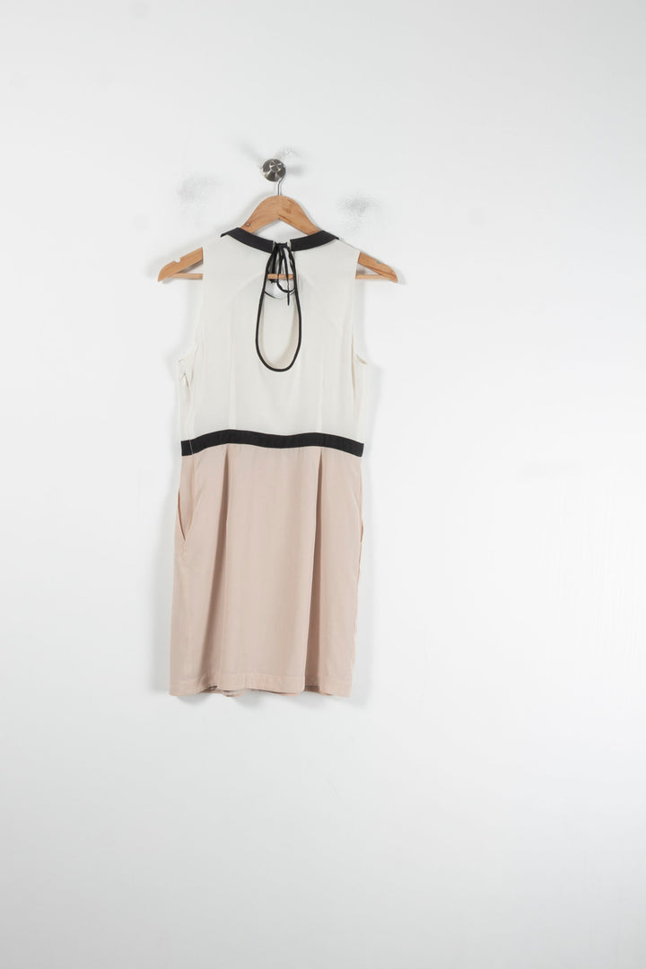 Robe Courte Blanche et Noire - Taille M/38 de la marque Claudie Pierlot | PARAD88152 - Vendu par Paradigme - Image 4