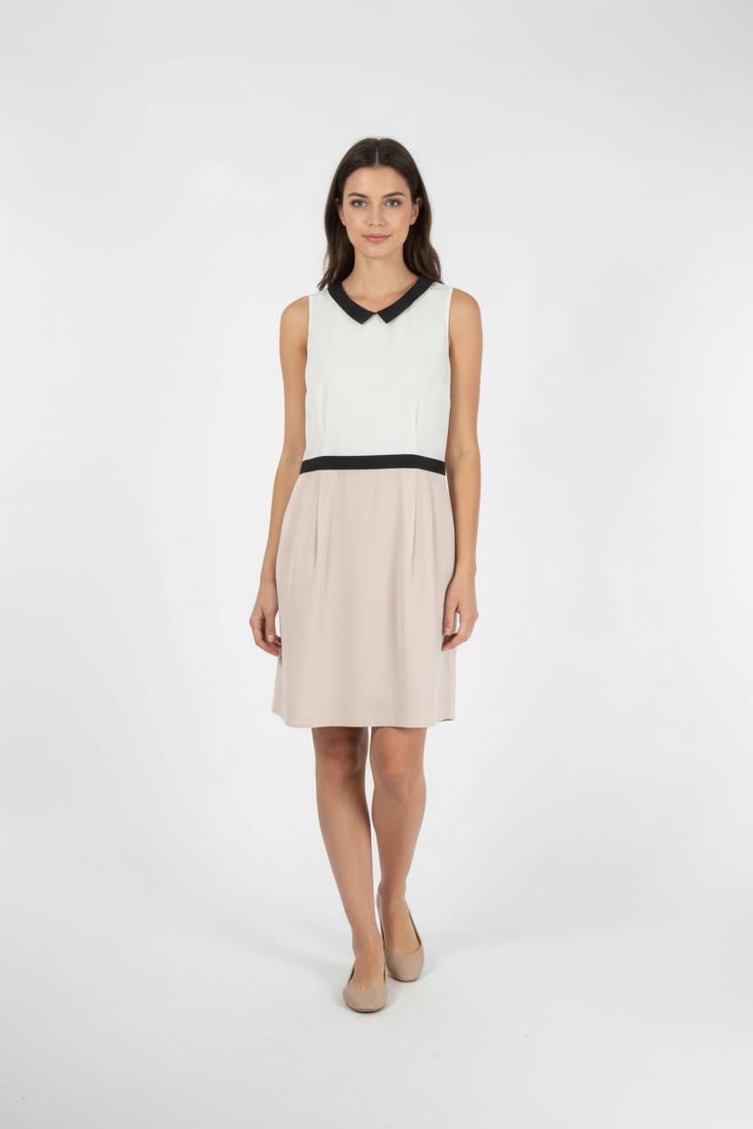 Robe Courte Blanche et Noire - Taille M/38 de la marque Claudie Pierlot | PARAD88152 - Vendu par Paradigme - Image 1