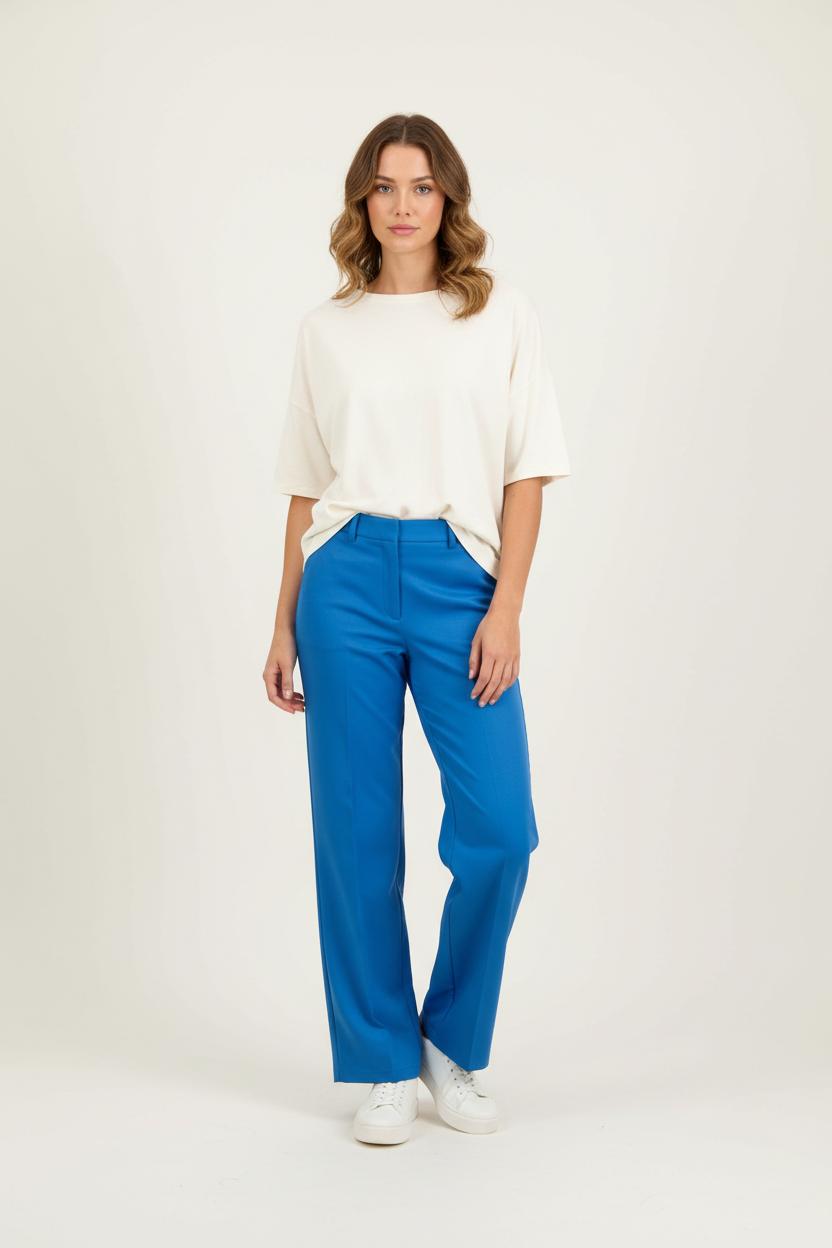 Pantalon Large Bleu et Blanc - Taille S/36 de la marque et Paris | PARAD88154 - Vendu par Paradigme - Image 1