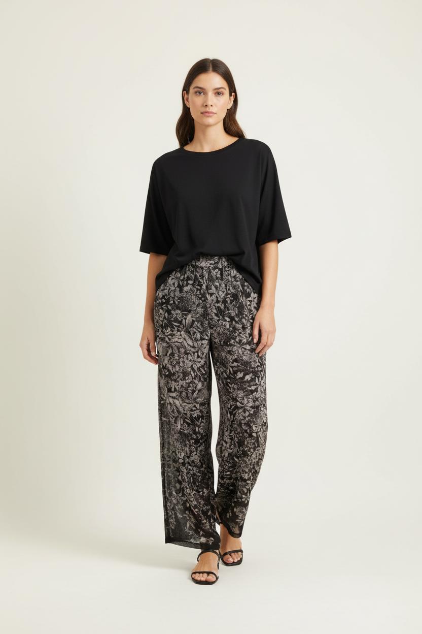 Pantalon Large Gris et Noir - Taille S/36 de la marque Imprevu | PARAD88158 - Vendu par Paradigme - Image 1