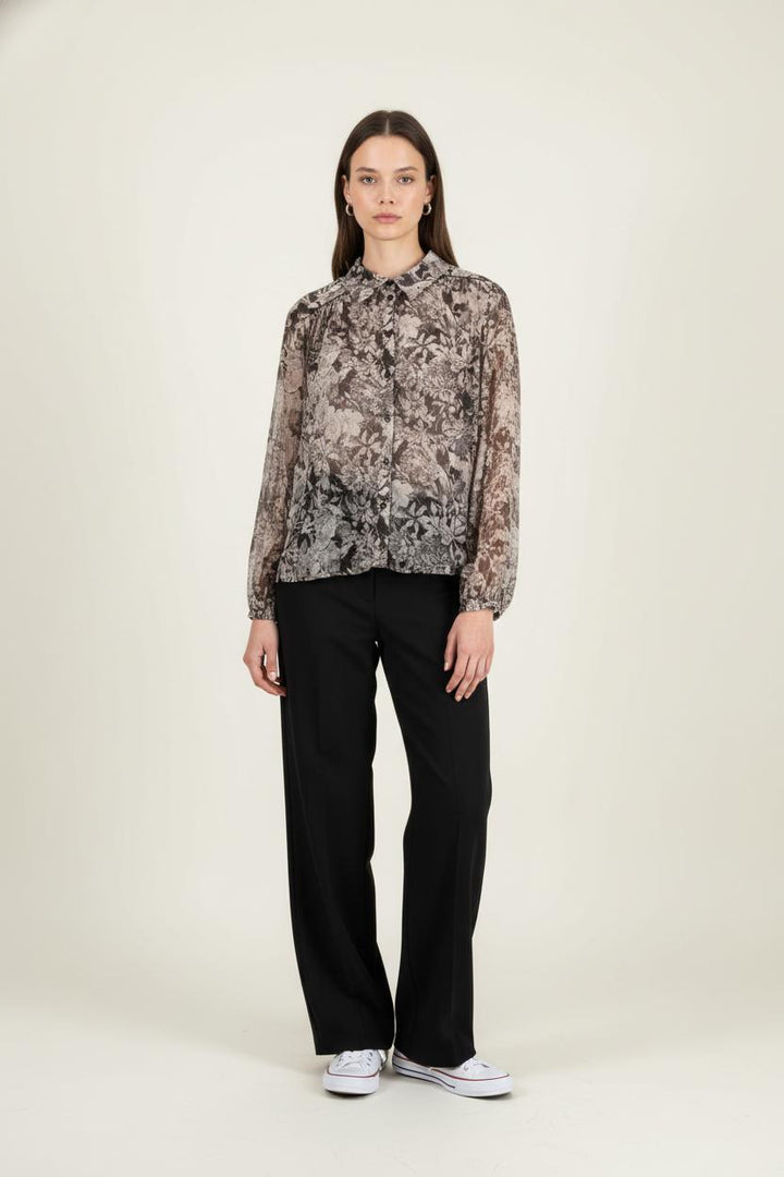 Chemise Fleurie Grise - Taille M/38 de la marque Imprevu | PARAD88161 - Vendu par Paradigme - Image 1