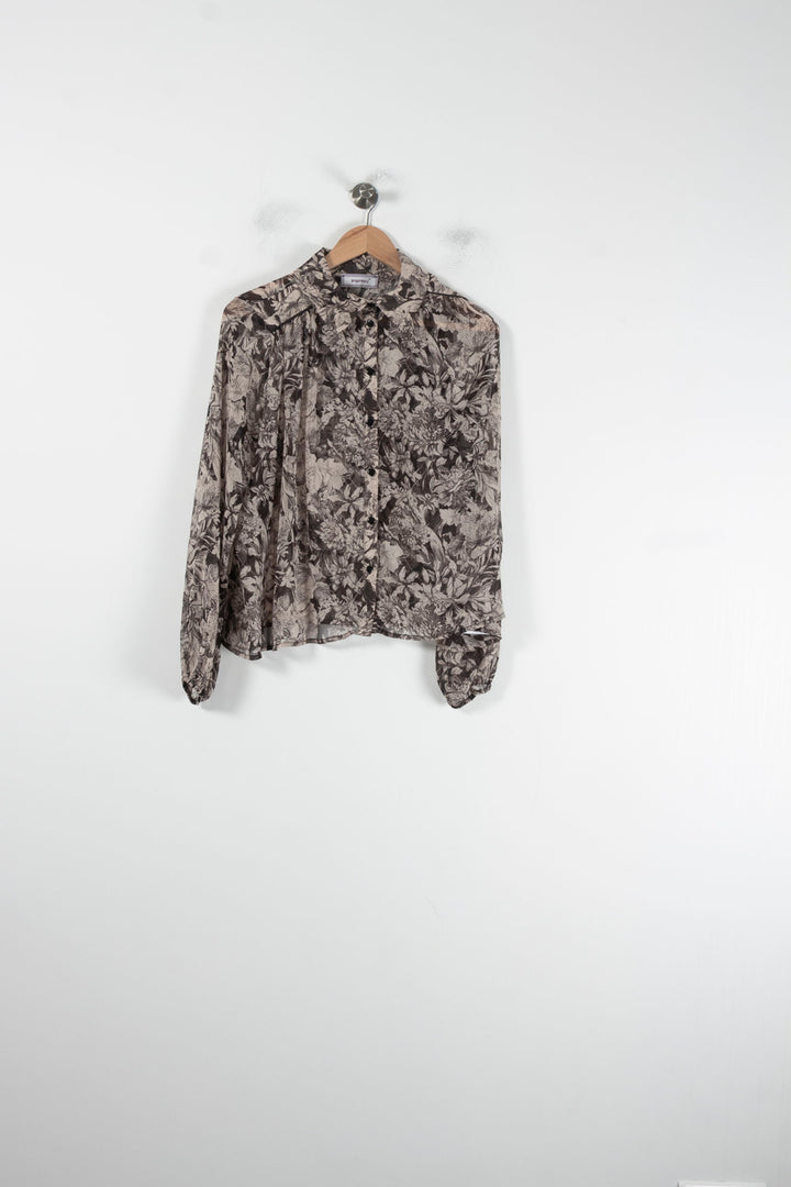 Chemise Fleurie Grise - Taille M/38 de la marque Imprevu | PARAD88161 - Vendu par Paradigme - Image 2