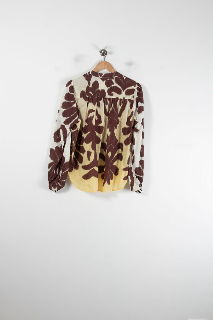 Blouse Marron et Jaune - Taille M/38 de la marque Imprevu | PARAD88162 - Vendu par Paradigme - Image 4