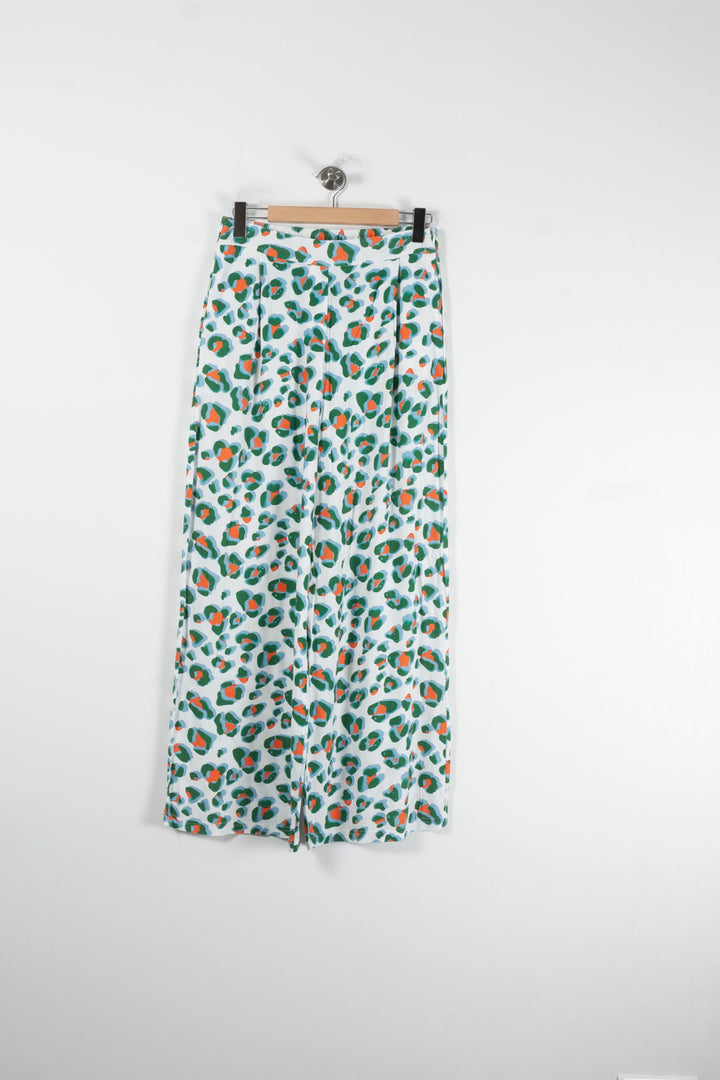 Pantalon Large Blanc Vert et Orange - Taille L/40 de la marque Imprevu | PARAD88164 - Vendu par Paradigme - Image 2