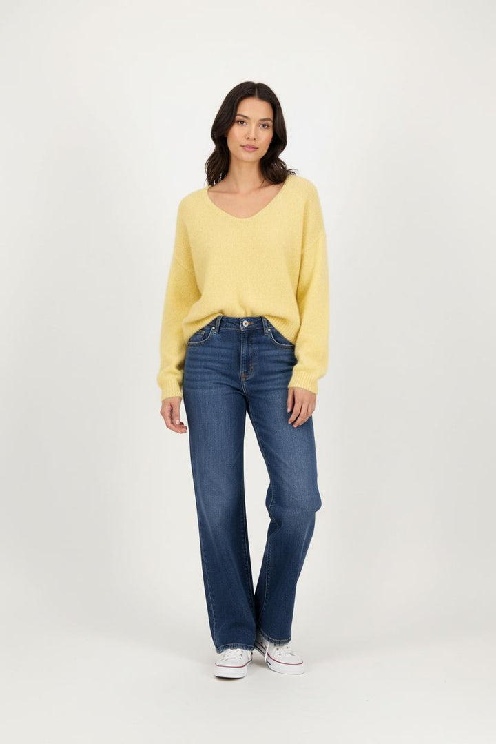 Pull Jaune - Taille L/40 de la marque Karma Koma | PARAD88177 - Vendu par Paradigme - Image 1