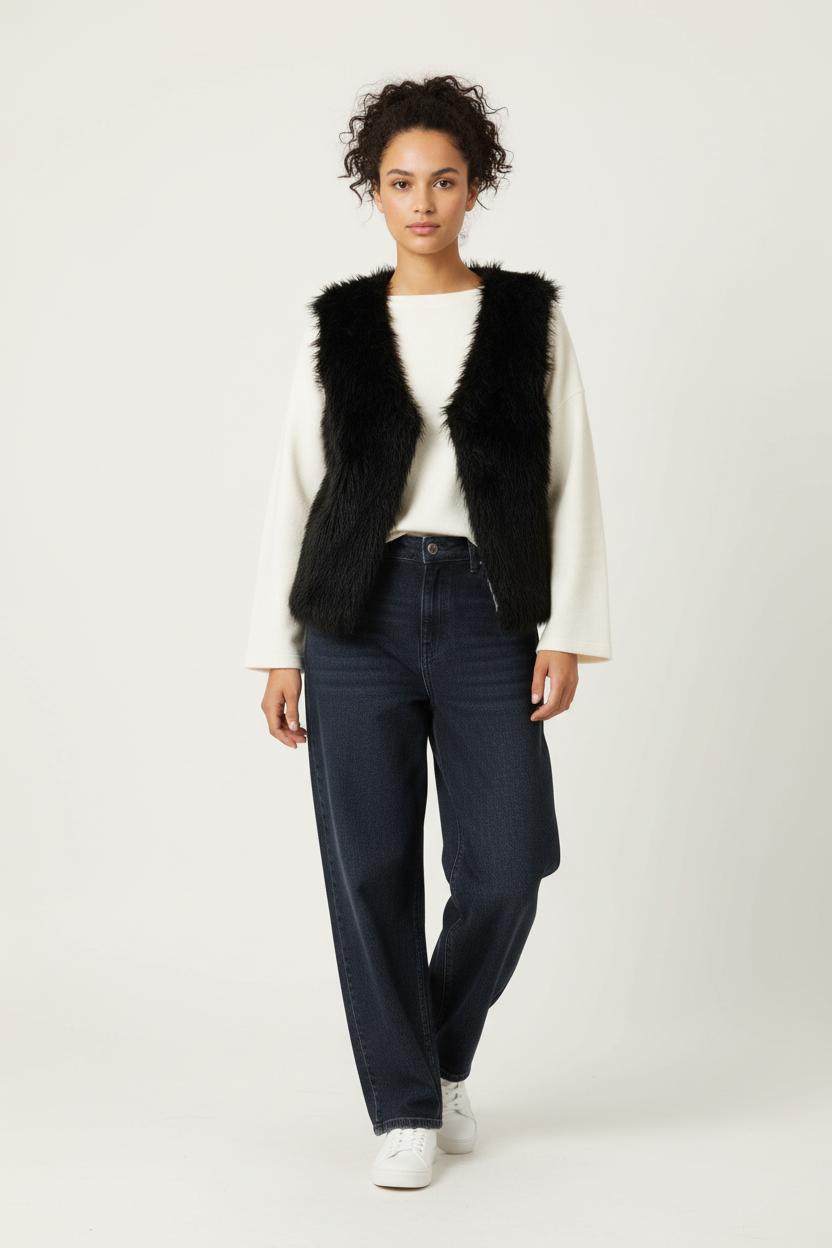 Gilet Sans Manches Noir - Taille S/36 de la marque IKKS | PARAD88182 - Vendu par Paradigme - Image 1