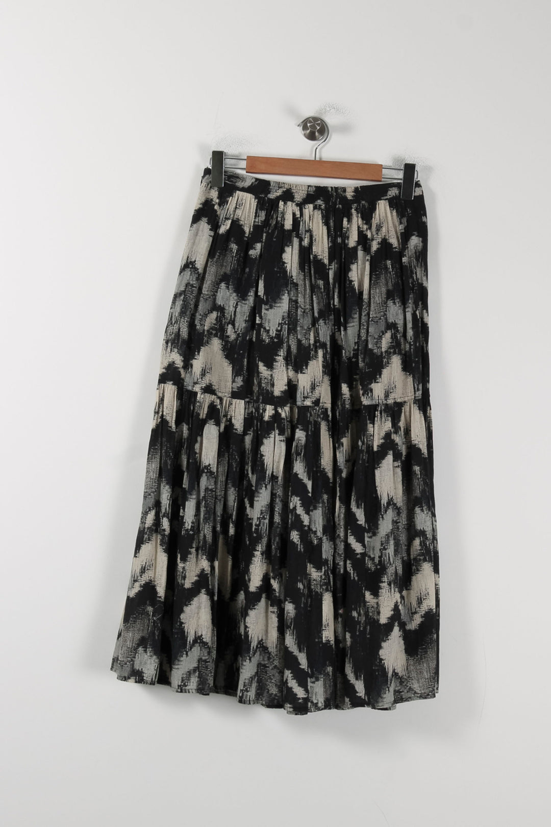 Jupe Longue Noire et Beige - Taille M/38 de la marque ba&sh | PARAD88200 - Vendu par Paradigme - Image 4