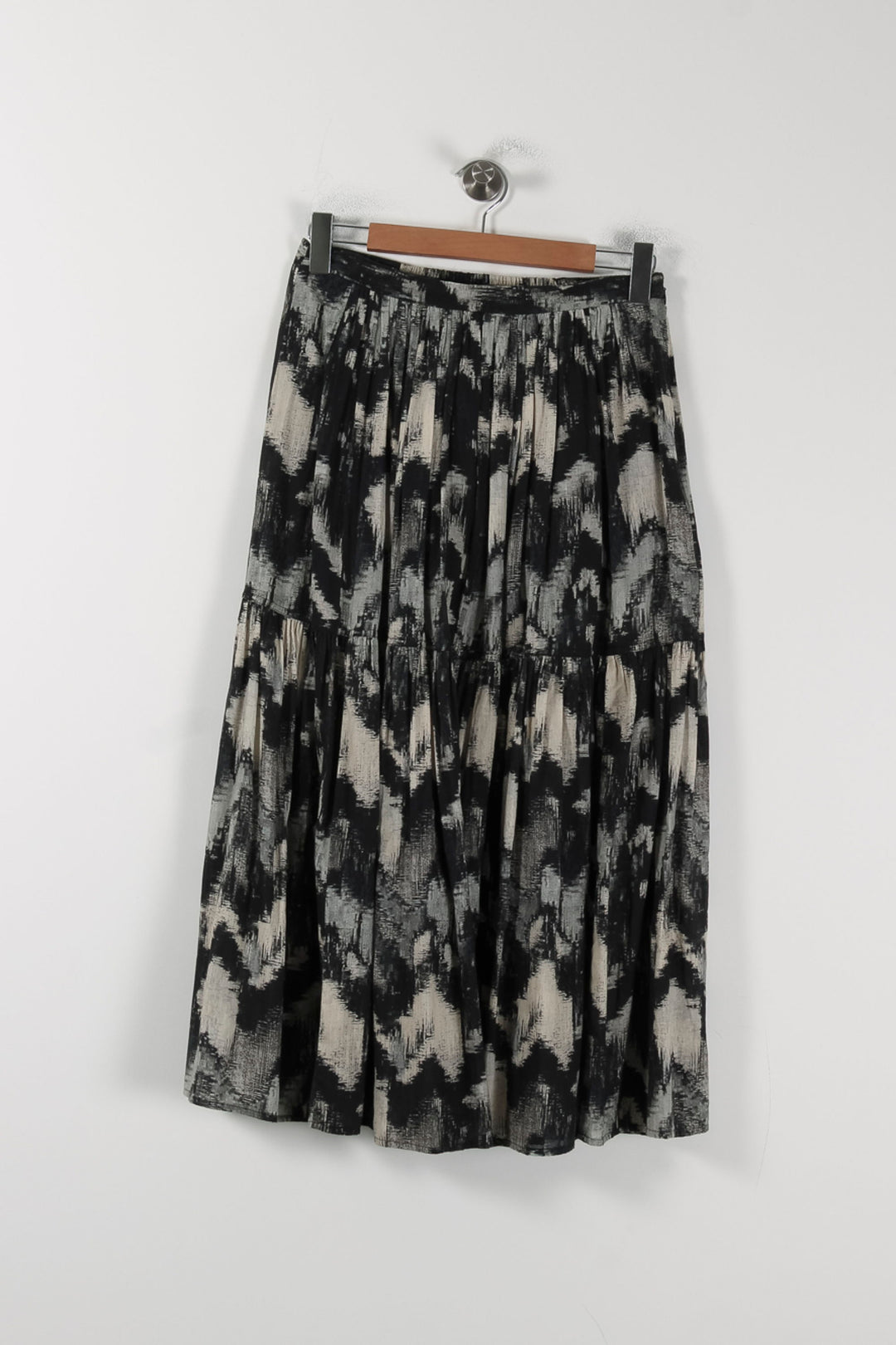 Jupe Longue Noire et Beige - Taille M/38 de la marque ba&sh | PARAD88200 - Vendu par Paradigme - Image 2