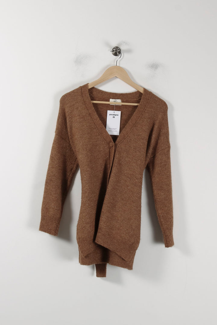 Cardigan Marron - Taille XS/34 de la marque Stella Forest | PARAD88201 - Vendu par Paradigme - Image 2
