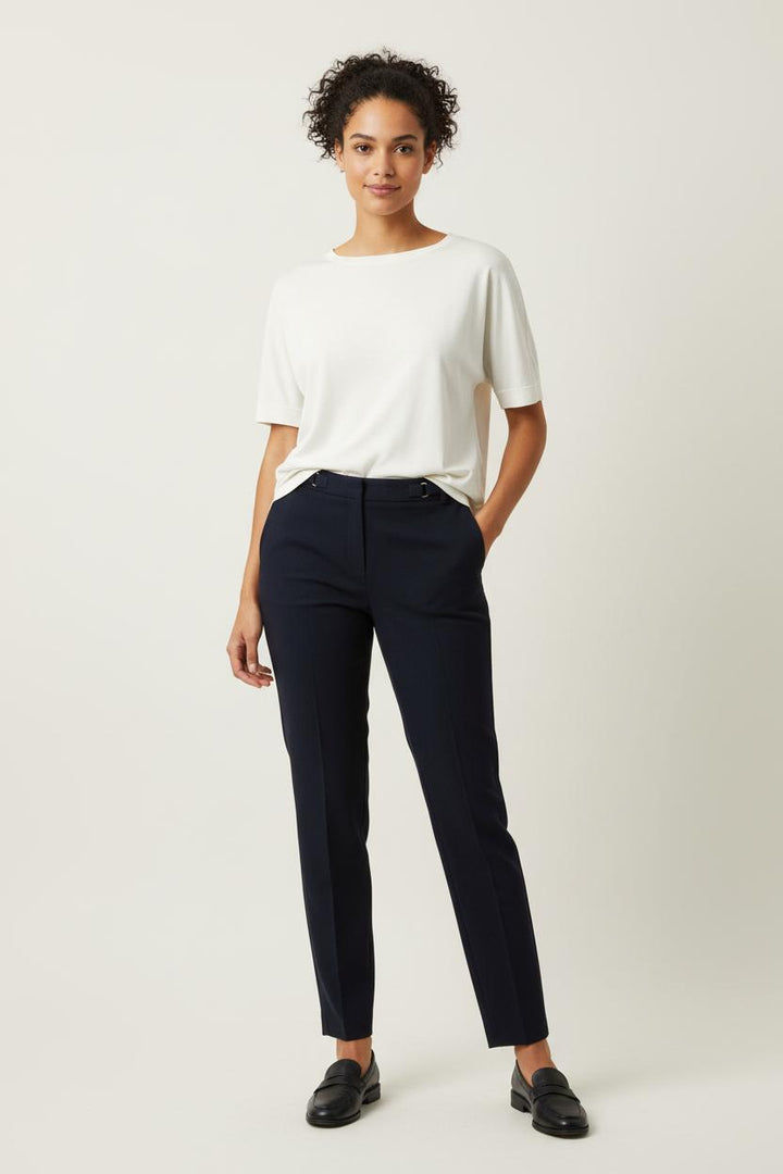 Pantalon Cigarette Bleu - Taille S/36 de la marque Maison 123 | PARAD88205 - Vendu par Paradigme - Image 1