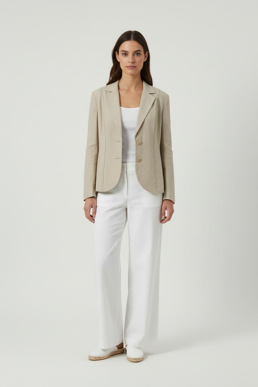 Veste Tailleur Beige - Taille M/38 de la marque Maison 123 | PARAD88209 - Vendu par Paradigme - Image 1