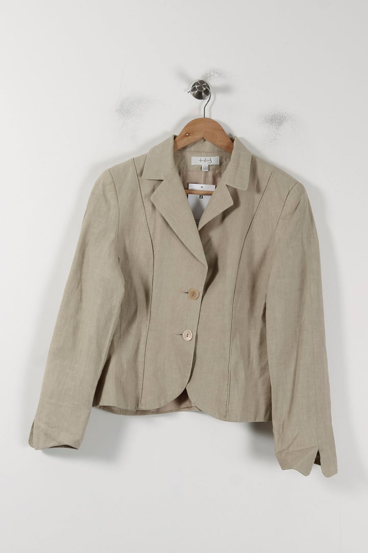 Veste Tailleur Beige - Taille M/38 de la marque Maison 123 | PARAD88209 - Vendu par Paradigme - Image 2