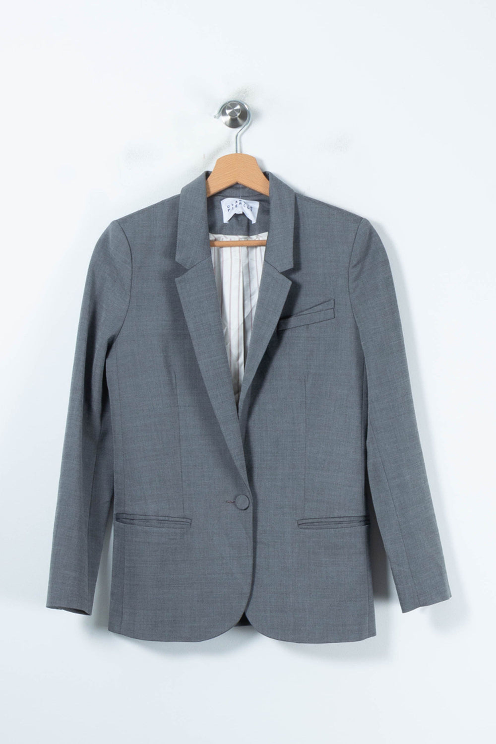 Veste Grise - Taille S/36 de la marque Claudie Pierlot | PARAD88211 - Vendu par Paradigme - Image 2