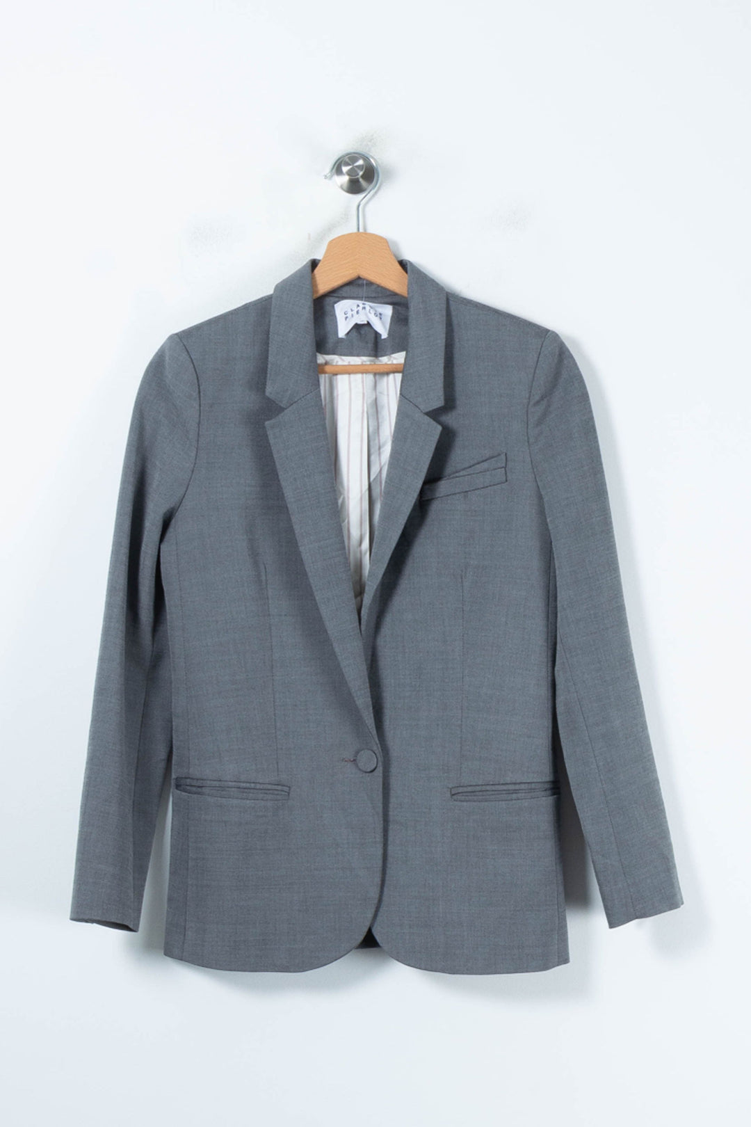 Veste Grise - Taille S/36 de la marque Claudie Pierlot | PARAD88211 - Vendu par Paradigme - Image 2