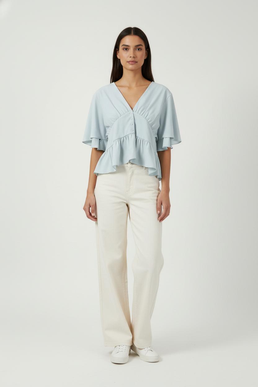 Blouse Bleu - Taille L/40 de la marque ZAPA | PARAD88234 - Vendu par Paradigme - Image 1