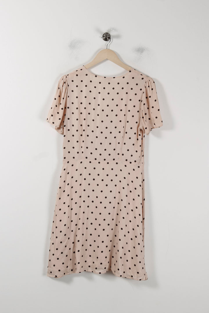 Robe Portefeuille Beige et Noir - Taille L/40 de la marque Pablo | PARAD88238 - Vendu par Paradigme - Image 4
