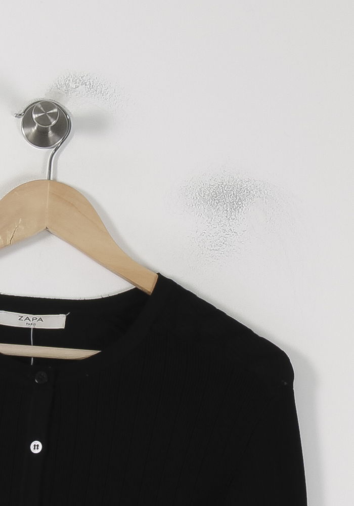 Cardigan Noir - Taille M/38 de la marque ZAPA | PARAD88239 - Vendu par Paradigme - Image 3