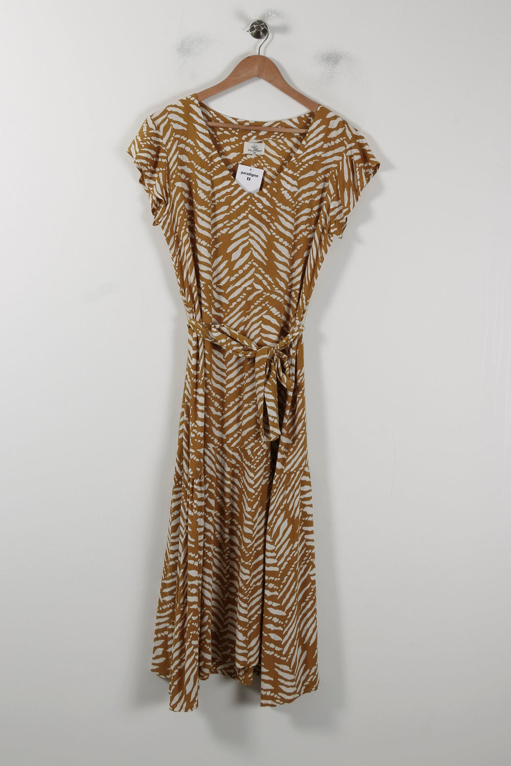 Robe Longue Jaune et Blanche - Taille S/36 de la marque Stella Forest | PARAD88241 - Vendu par Paradigme - Image 2