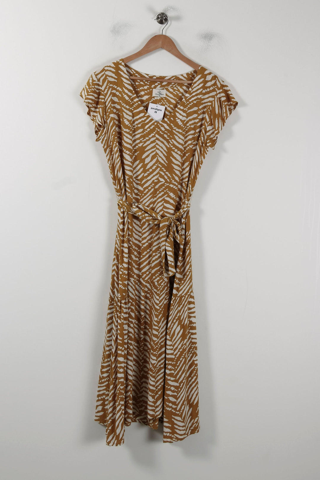 Robe Longue Jaune et Blanche - Taille S/36 de la marque Stella Forest | PARAD88241 - Vendu par Paradigme - Image 2