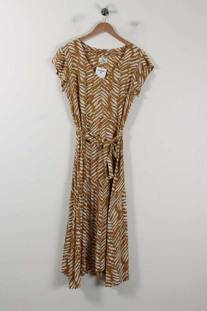 Robe Longue Jaune et Blanche - Taille S/36 de la marque Stella Forest | PARAD88241 - Vendu par Paradigme - Image 2