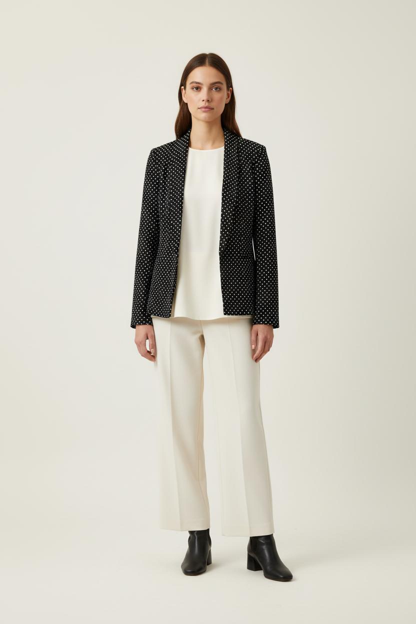 Blazer Noir et Blanc - Taille L/40 de la marque Caroll | PARAD88243 - Vendu par Paradigme - Image 1