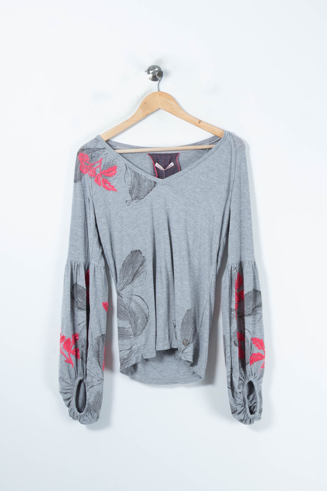 Blouse Grise et Rouge - Taille L/40 de la marque Replay | PARAD88251 - Vendu par Paradigme - Image 2