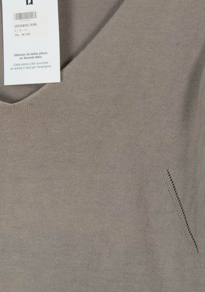 Pull Gris et Vert - Taille S/36 de la marque Zadig&Voltaire | PARAD88271 - Vendu par Paradigme - Image 3