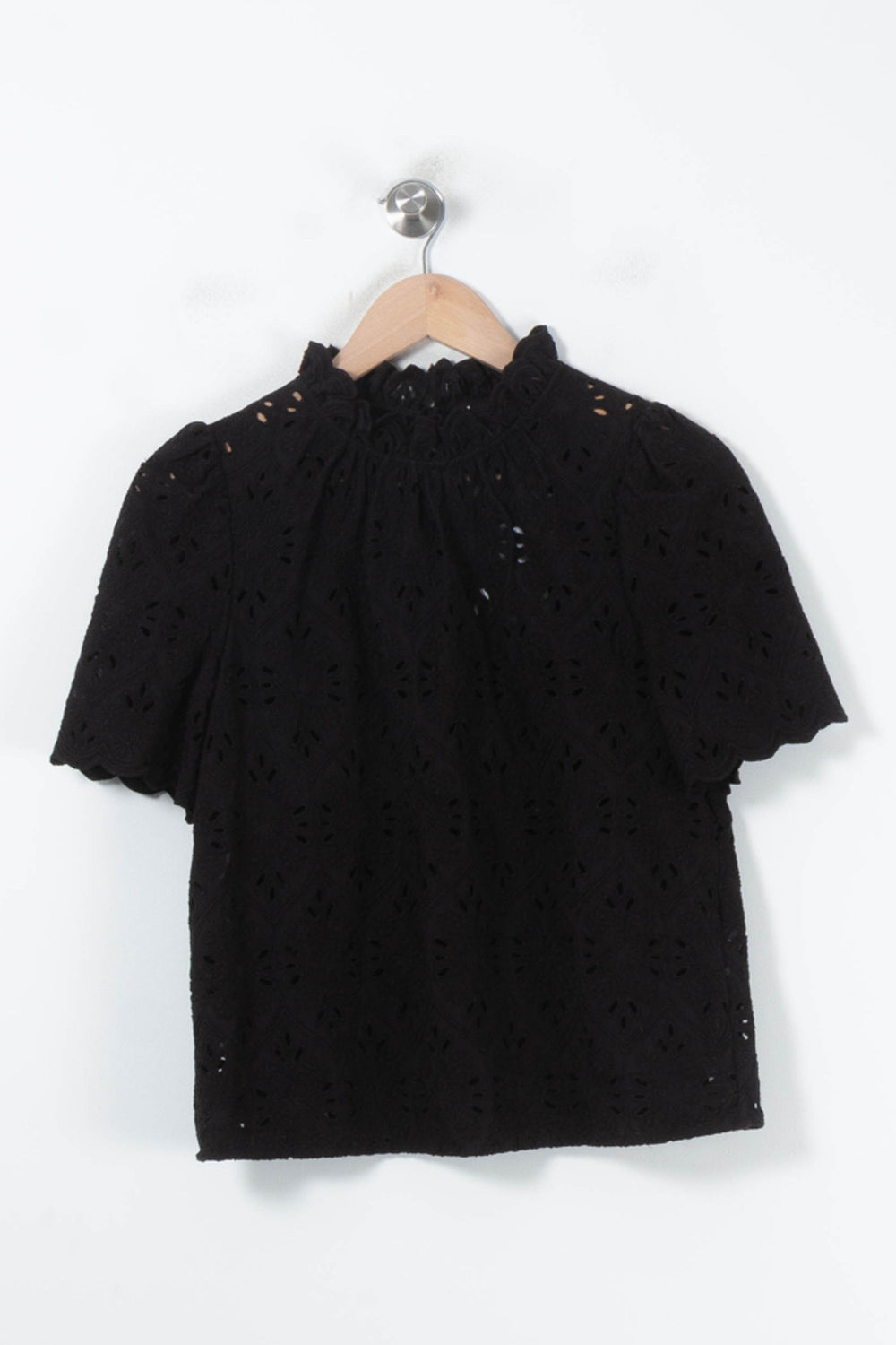 Blouse Noire - Taille S/36 de la marque Sézane | PARAD88279 - Vendu par Paradigme - Image 2
