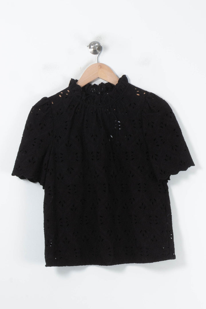 Blouse Noire - Taille S/36 de la marque Sézane | PARAD88279 - Vendu par Paradigme - Image 2