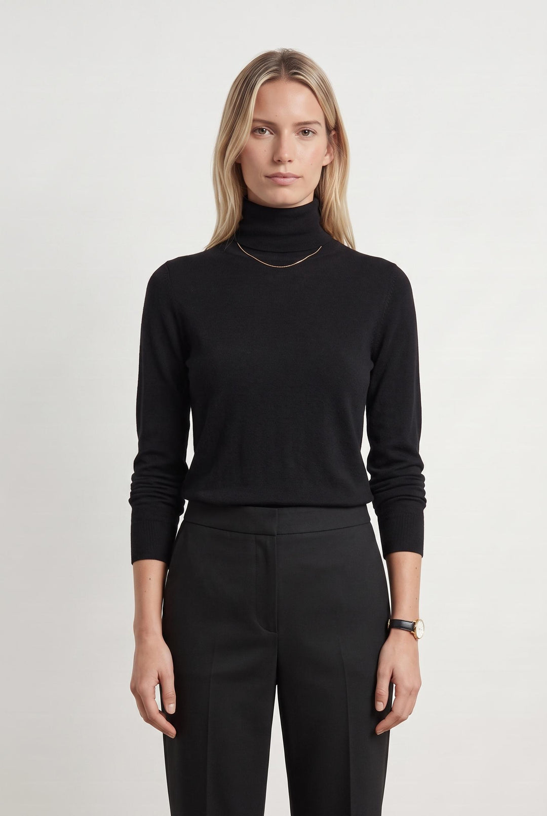 Pull Col Roulé Noir - Taille M/38 de la marque Eric Bompard | PARAD88281 - Vendu par Paradigme - Image 1